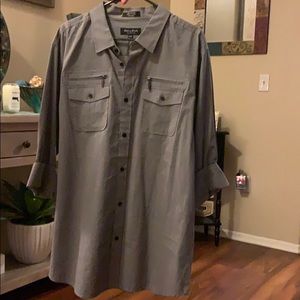 Grey men’s cotton shirt